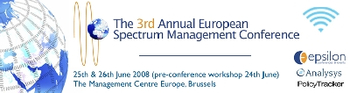 3rd Annual European Spectrum Management Conference