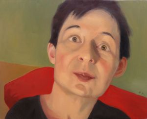 Vernissage Mara Mattuschka Selbstportrait von Mara Mattuschka