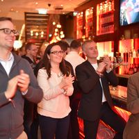 Die G&auml;ste am&uuml;sierten sich bei den Zwa Voitrottln.