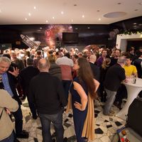 Die G&auml;ste waren zahlreich, die Stimmung super.