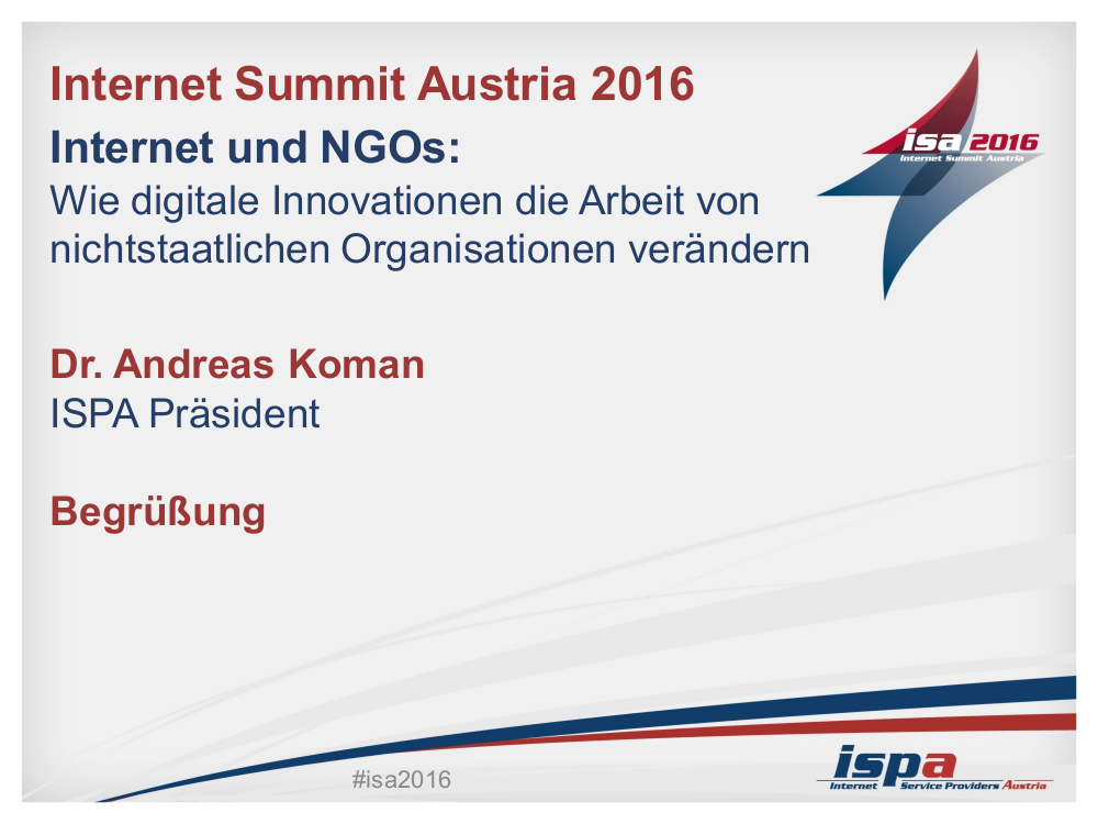 Cover Eröffnungsvortrag Andreas Koman Summit 2016
