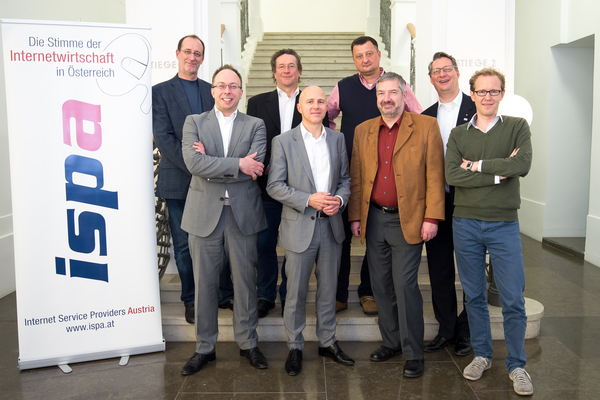 18. ISPA Generalversammlung v.l.n.r.: Prager, Kapper, Einzinger, Koman, Chytil, Panigl, Futter, Hitzenberger